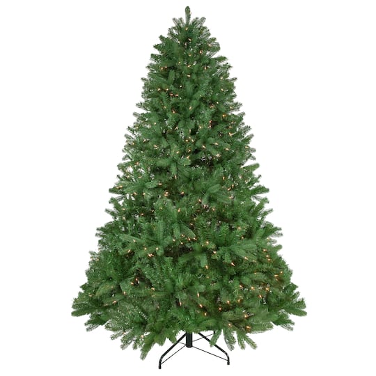 6.5Ft Pre-Lit Full Sierra Noble Fir Artificial Christmas Tree, Clear Lights By Northlight in Green | 6.5 ft | Michaels®